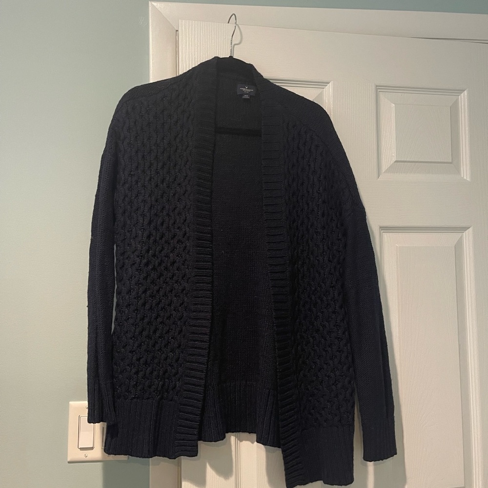 Navy Knitted Cardigan